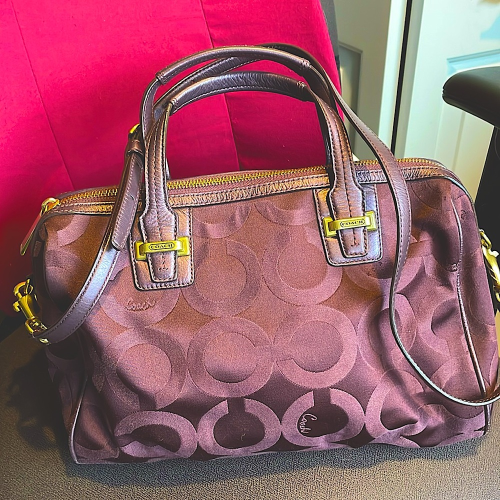 Coach signature handbag